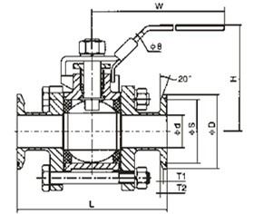 Q81F不銹鋼卡箍球閥(圖1)