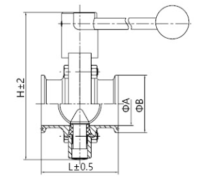 衛(wèi)生級蝶閥(圖1)