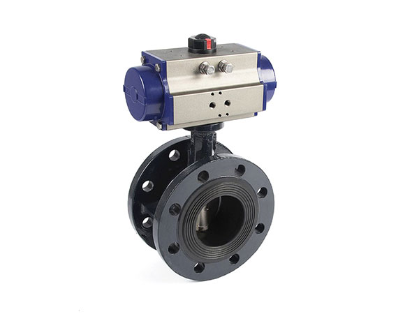 D641X氣動(dòng)襯膠法蘭蝶閥