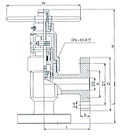 J44Y高壓角式截止閥(圖1) J44Y高壓角式截止閥(圖1)